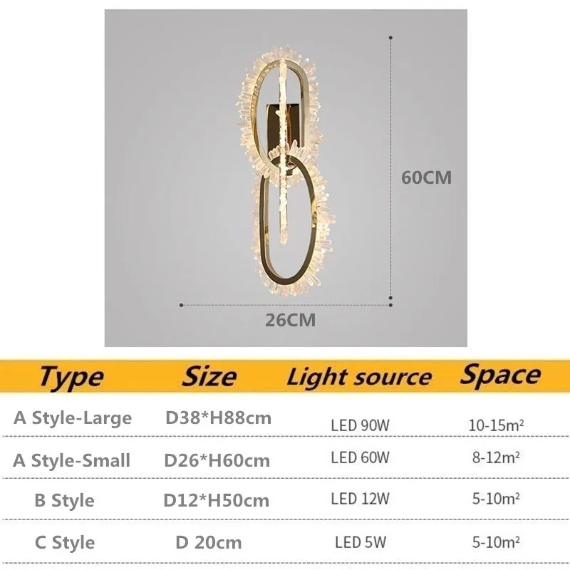 Imagem -06 - Luxo Moderno Natural de Cristal Lampbody Led Lâmpada Parede Arte Design Sala Estar Quarto Decoração do Hotel Arandela Luz Aço Inoxidável