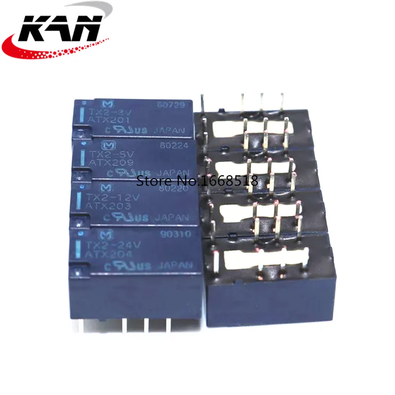 

100%Original New TX2-5VDC TX2-5V ATX209 TX2-12VDC TX2-12V ATX203 TX2-24VDC TX2-24V ATX204 DIP-8 2A DC5V DC12V DC24V Signal Relay