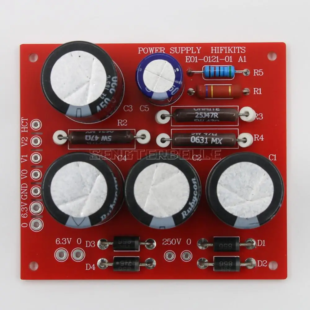 Сборка AN OTO EL84 параллельного одностороннего лампового аудиоусилителя 9WX2 с платой источника питания