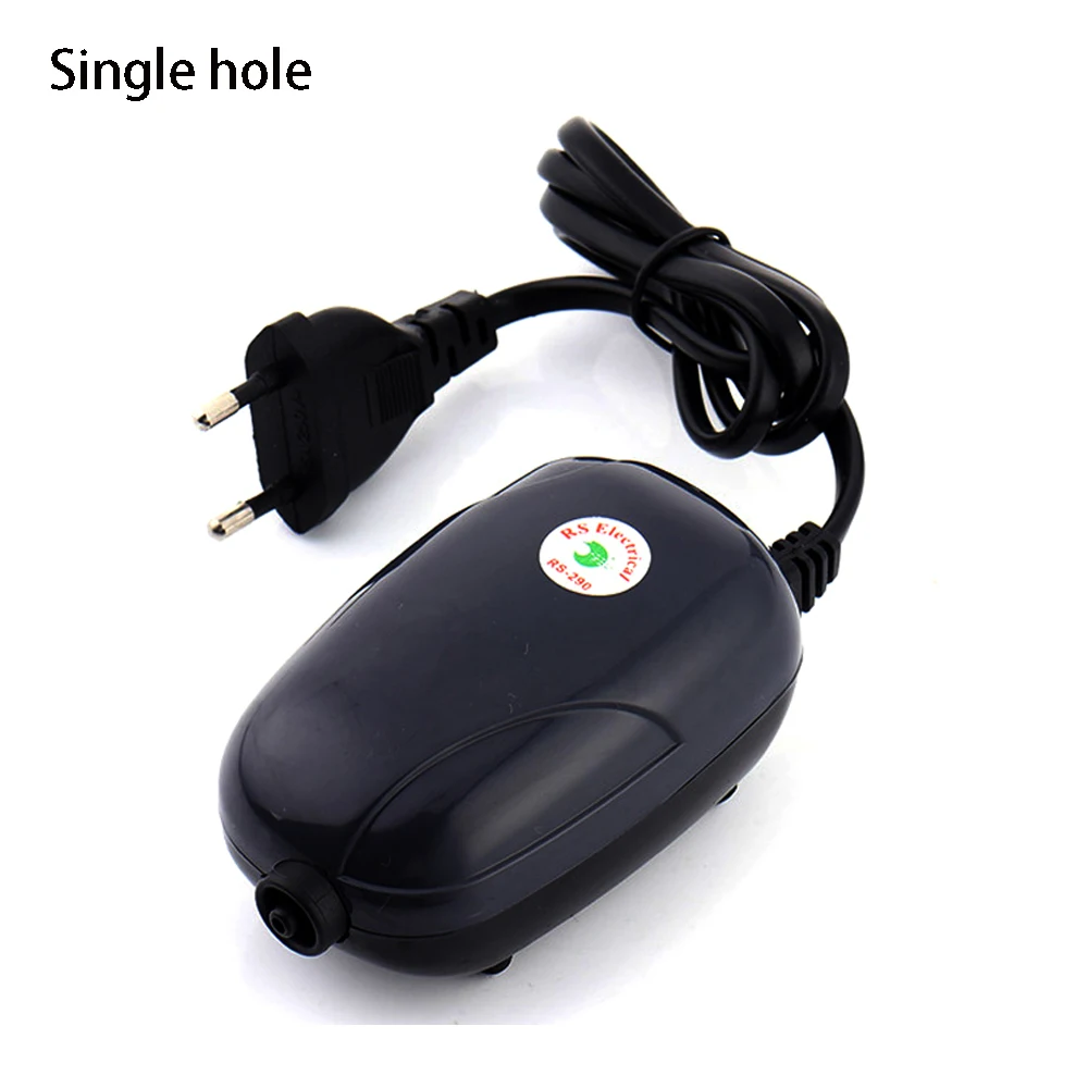 Aquarium Air Pump Fish Tank Mini Silent Compressor Single Double Outlet Oxygen Pumps Aquariums Aquatic Accessories 220V 3W 5W