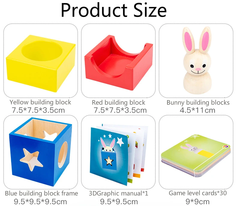 Baby Wooden Puzzle Boxes Rabbit Magic Box Toys for Kids Secret Bunny Boo Hide and Seek Magic Game Brain Teaser Wooden Toys Gifts