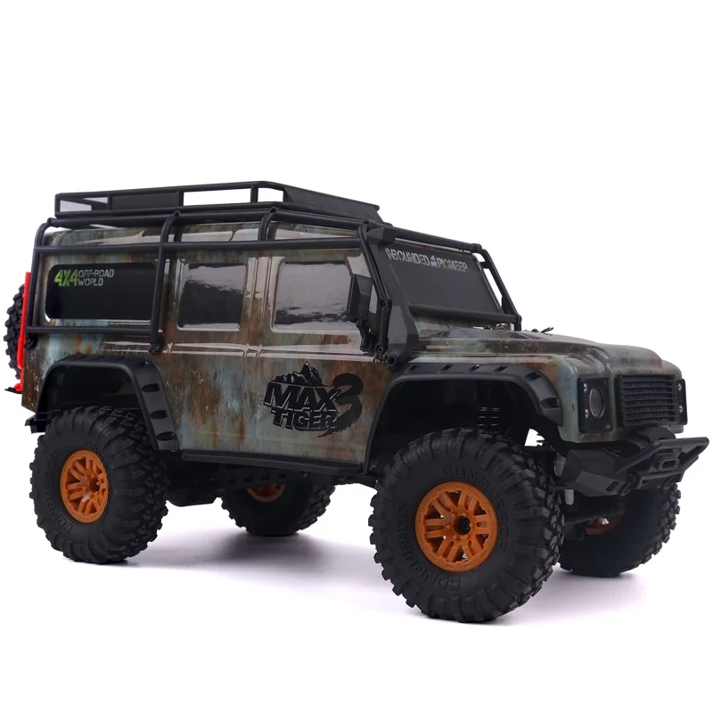 ingress protection Rc Max Tiger3 4X4 Crawler Rally Electric car 1:10 2.4G Rocket Damping  All Terrain Cross-Country RC Car Gift