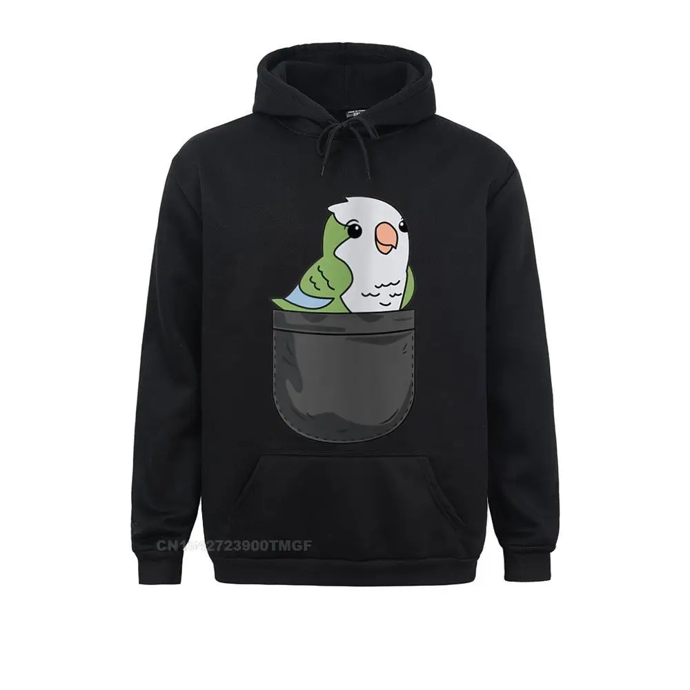 

Women Womens Quaker Parrot Monk Parakeet In Pocket Funny Bird Lover Streetwear Hoodie Classic Hoodies Fashionable Sportswears