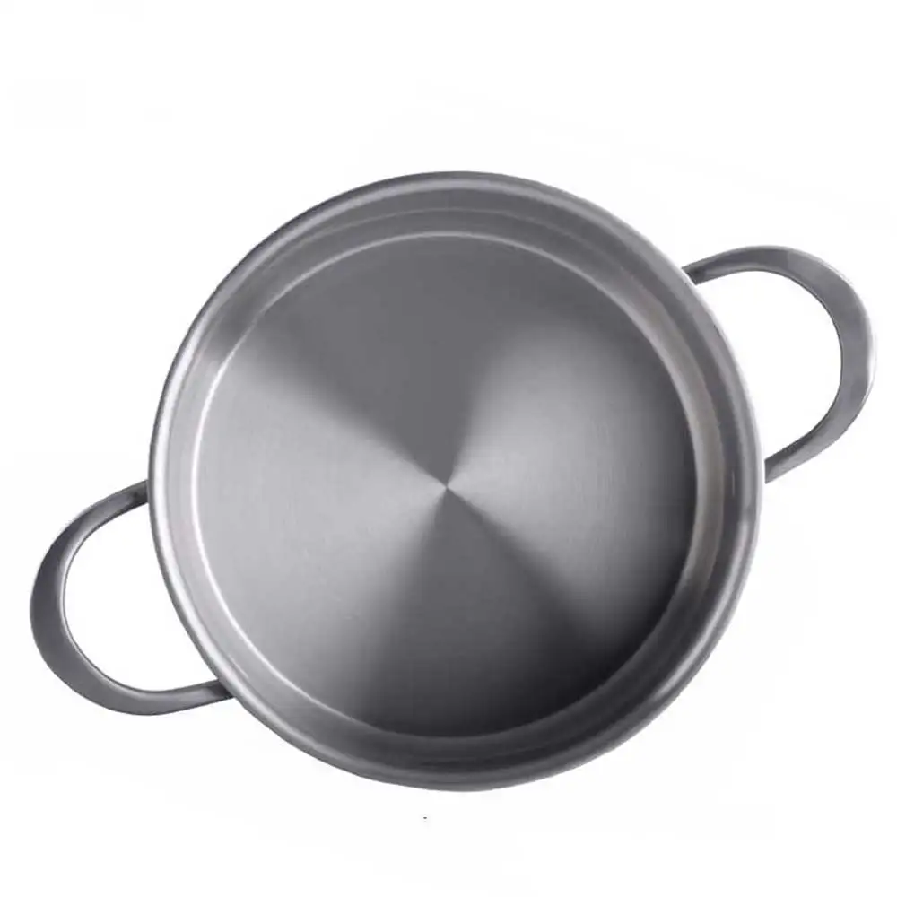 20cm pure titanium binaural cookware milk instant noodle soup pot porridge kitchen supplies suitable for induction cooker gas