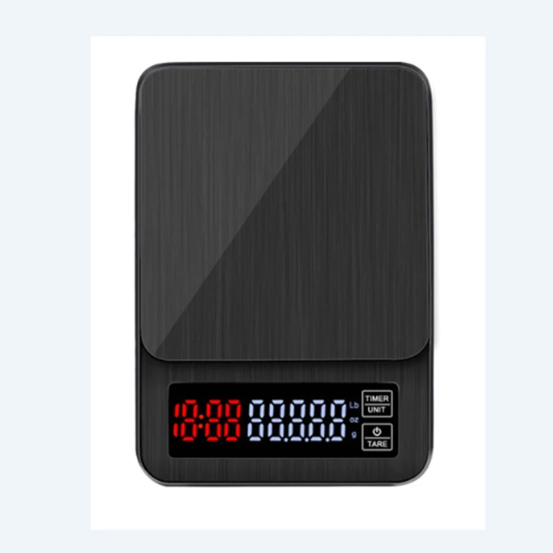 Precision Electronic Coffee Scale 5kg/0.1g 10kg/1g LCD Digital USB Drip Kitchen Scale with Timer Touch Weight Balance 3kg*0.1g