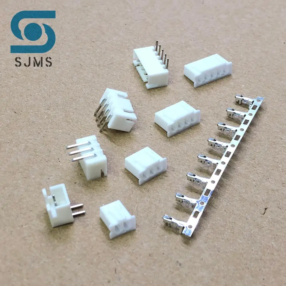 230/320pcs 2.54mm Pitch JST Terminal Kit Wire Header Housing Adaptor XH2.54 2p 3p 4p 5p pin Connector plug straight needle TJC3