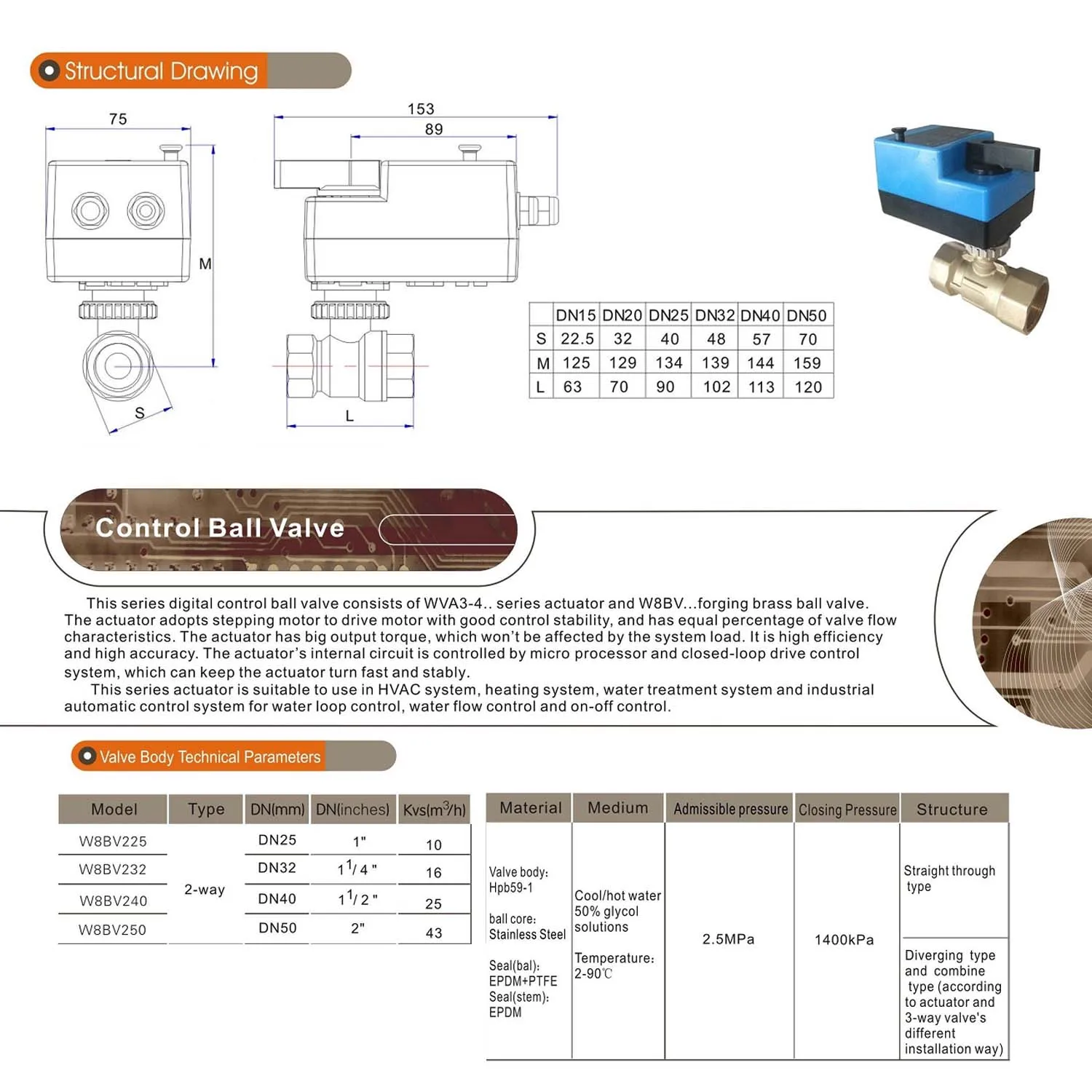 DN15 DN20 DN25 DN32 DN40 DN50 Electric Motorized Brass Ball Valve AC 220V Two Way Three Way 3-Wire Two Control Actuator L type