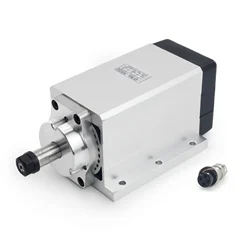 Motor de husillo sin escobillas CNC Square 600W ER11 DC 110V / 220V para fresadora de enrutador