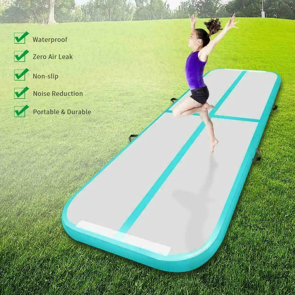 4M Gymnastics Airtrack backflip air Tumbling mat air track nadmuchiwana mata trunt training sztuki walki cheerleaderek gimnastyka