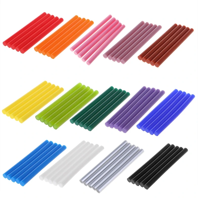 5pcs Hot Melt Colorful 7x100mm Adhesive For DIY Craft Toy Repair Tool