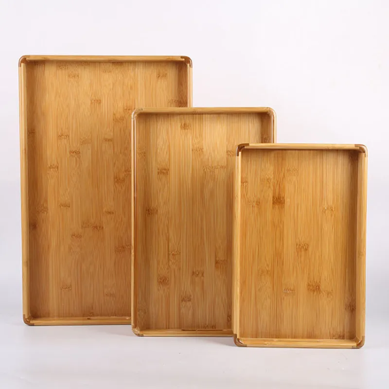 Bamboo Serving Tea Bar Tray Breakfast Tray 1pc