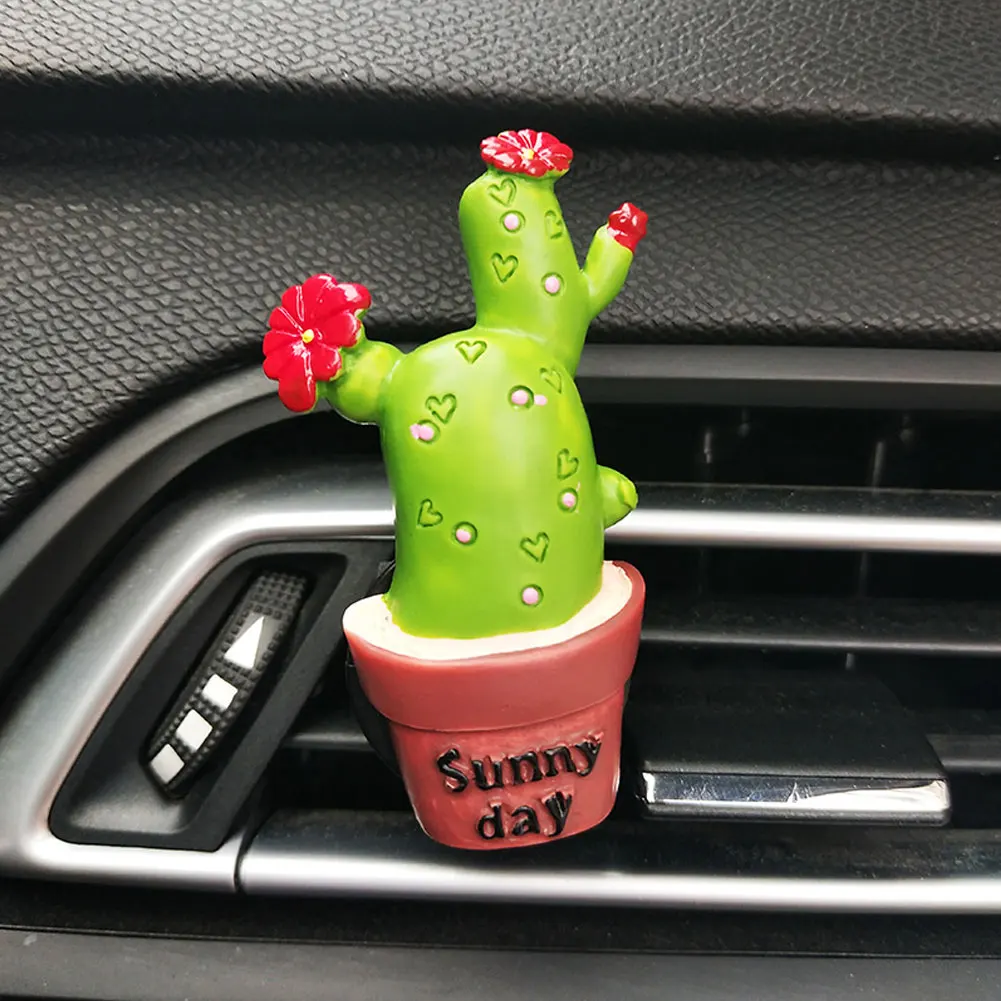 2020 Newest Lovely Cactus Bread Tomato Car Air Vent Outlet Fragrance Perfume Clip Freshener Car Interior Accessories Styling