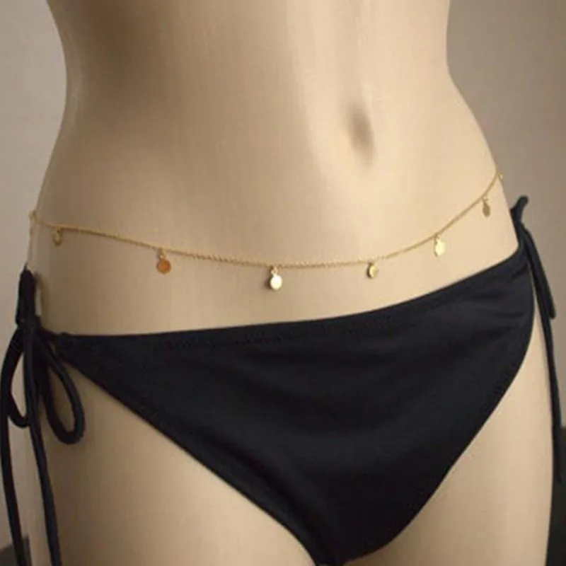 9 Styles Boho Summer Beach Body Jewelry for Women Accessory Gold Silver-Color Copper Beads Waist Belly Chains Necklaces