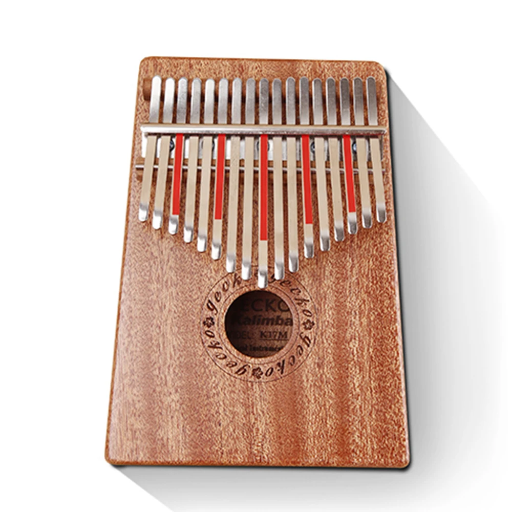 

GECKO Kalimba 17 Keys Thumb Piano K17M Mbira Finger Percussion Mini Keyboard Marimba Wood Body Music Box Musical Instruments