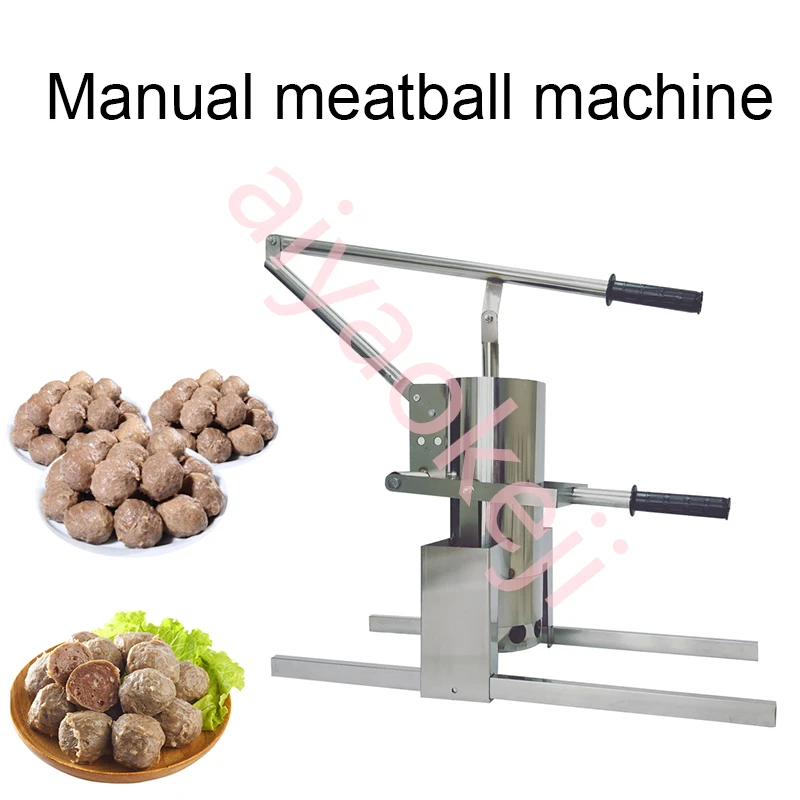 Manual meatball machine Commercial Household fish meatball shrimp ball Forming Machine Stainless Steel meatball maker