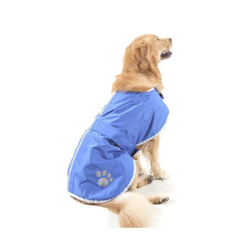 

Осенне-зимнее теплое пальто с принтом лап для домашних собак, утепленная водонепроницаемая одежда для собак, ветрозащитный плащ, куртка S-2XL