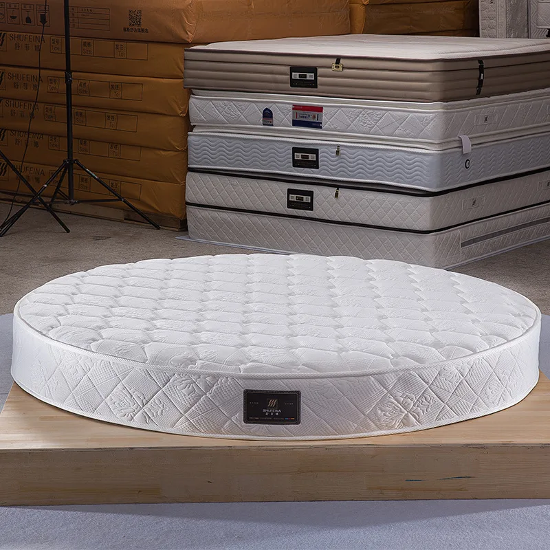 2 -2.2 meters Round mattress latex independent spring hotel bed mattress