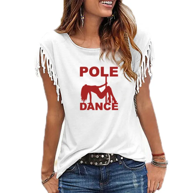 Pole Dance Printed  T Shirt Cotton Short Sleeve O-neck Funny Tshirt For Women Casual Tee  Summer Tops