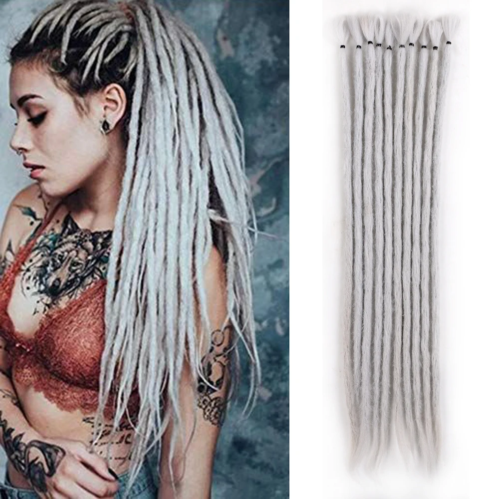 

Saisity Omber Extensions Reggae Hair Handmade Dreadlocks Hair Hip-Hop Style Faux Locs Crochet Hair Crochet Braids 10Strands/Lot