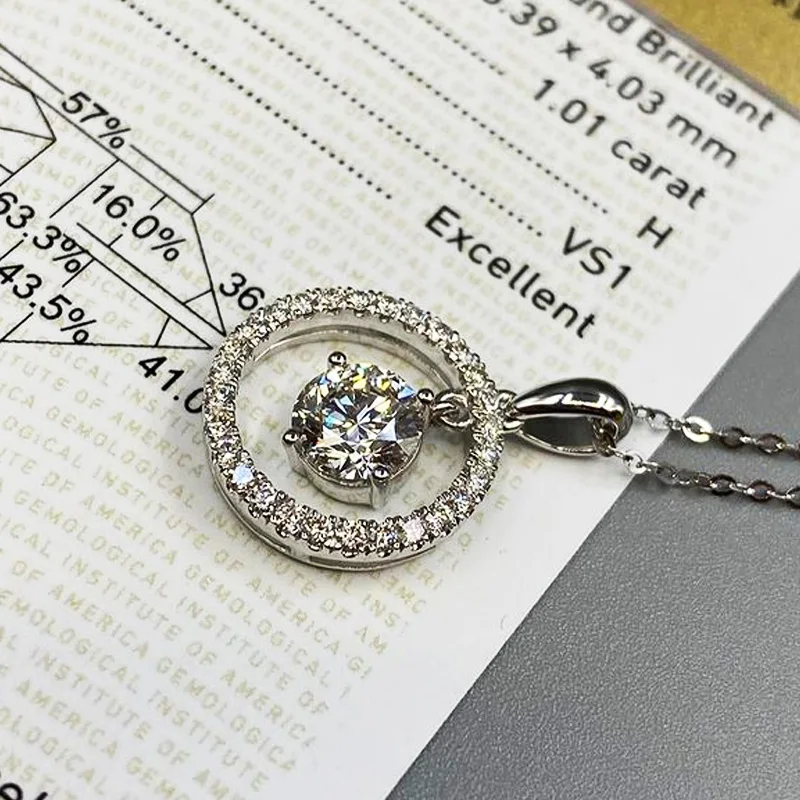 Huitan Active Pendant Necklace with Dazzling Cubic Zirconia Fashion Accessories for Women Delicate Necklace Silver Color Jewelry