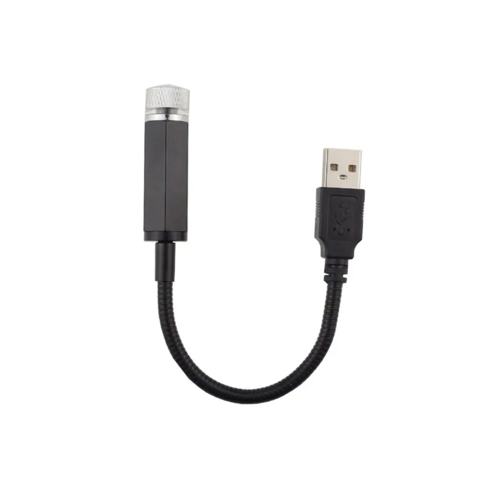 Światło gwiazd na dach samochodu Wnętrze LED Gwiaździsta atmosfera laserowa Projektor otoczenia USB Automatyczna dekoracja Nocny wystrój domu Galaxy Lights — zdjęcie 3