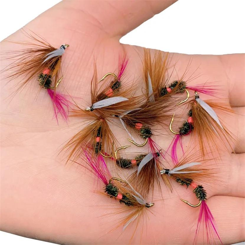 3/6Pcs Angeln Fliegen Realistische Nymph Scud Fly für Trout Fly Angeln Streamer Binden Künstliche Köder Köder