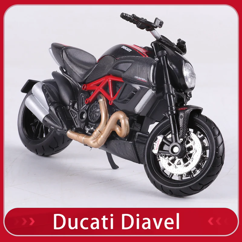 Maisto 1:18 Ducati Panigle V4 S Diavel Kawasaki Ninja H2 R  Motorcycle Model Toys  Collectible Hobbies