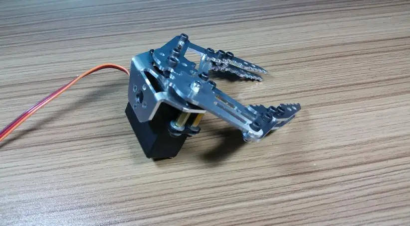 Metalowy zacisk robota chwytak robota chwytak mechaniczny chwytak ramienia z 180-stopniowymi serwomechanizmami dla Arduino DIY Project STEM części zabawek