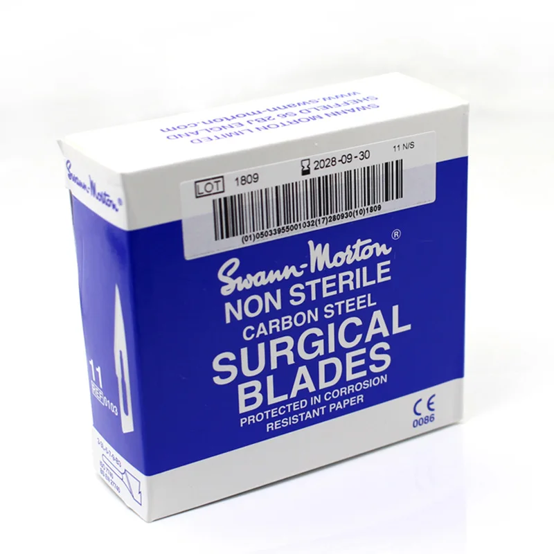 Jyrkior UK Swann morton hoja quirúrgica de acero al carbono para teléfono móvil, película protectora, herramientas de corte de reparación de cables de huellas dactilares