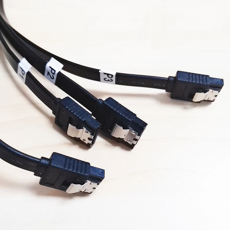 SAS line SFF-8484 to 4*sata cable 32P to 7P cable one point four 1 minute 4 1 turn 4 full length about 50CM