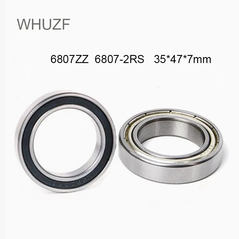 Free Shipping 6807RS 6805ZZ 61807RZ Bearing 2/4PCS Slim Thin Section Deep Groove Ball Bearings 68072Z 6807RS 6807 Bearings