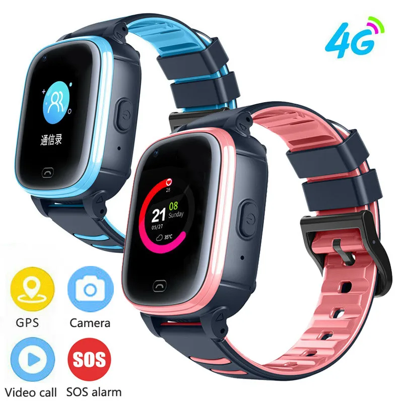 

Kids Smart Watch 4G SIM with Camera Video Call SOS Anti-lost GPS Location Clock Student Children Phone Watch for Girls Boys