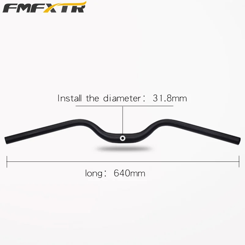 Bicycle Retro Vintage Bent Handlebar City Bike Fixed Gear Handlebar 25.4/31.8mm Bike Riser Handlebar Bike Parts 540/600/640MM