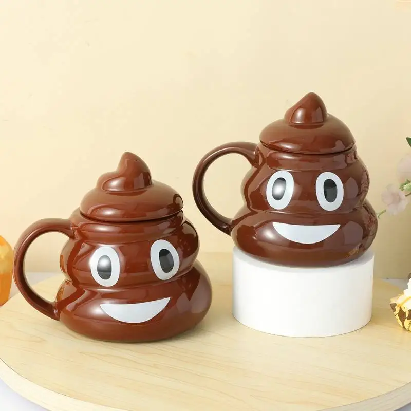 Weird Creative Poo Shaped Ceramics Mugs Coffee mug Milk Tea office Cups Drinkware the Best birthday Gift for Friends