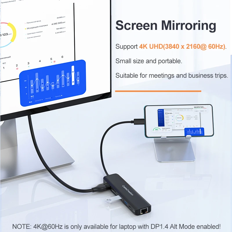 كابل USB نوع C Hub HDMI 4K60Hz 7 في 1 USB C محول RJ45 PD100W SD نوع C دونغل لماك بوك اير برو M1 باد برو الكمبيوتر