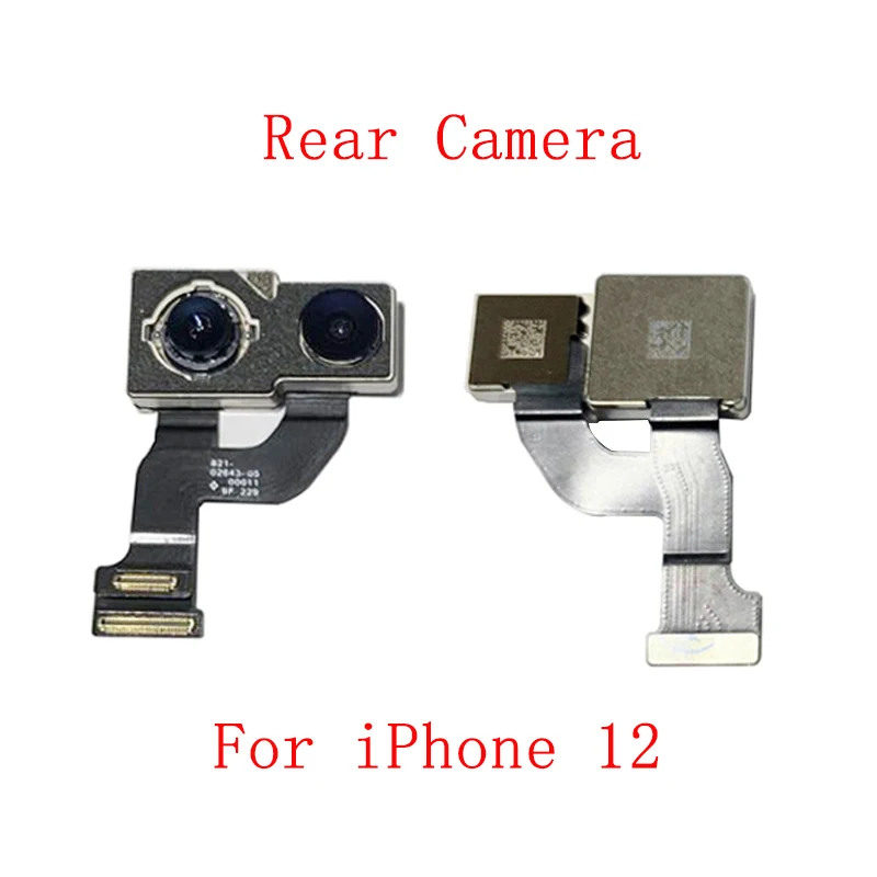 Back Rear Front Camera Flex Cable For iPhone 12 Pro Max 12 Mini Main Big Small Camera Module Repair Replacement