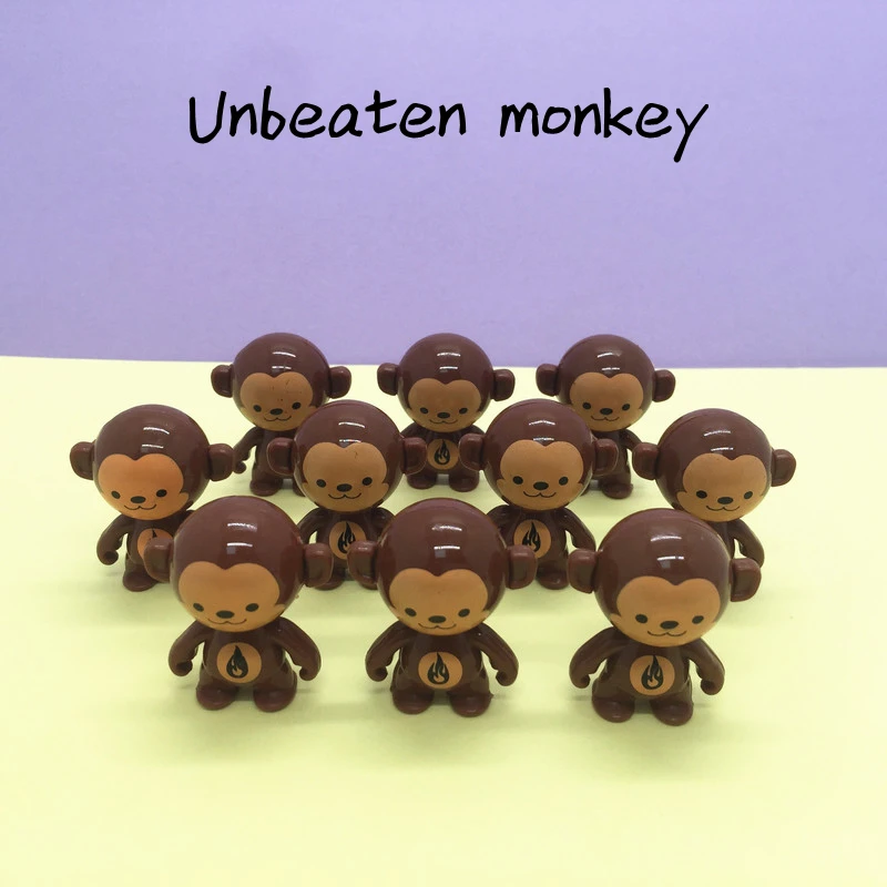 3pcs Creative Cute Unbeatable Monkey Tumbler Spinning Stunt Antistress Toy Stress Relief Desktop Toys For Children Party Gifts