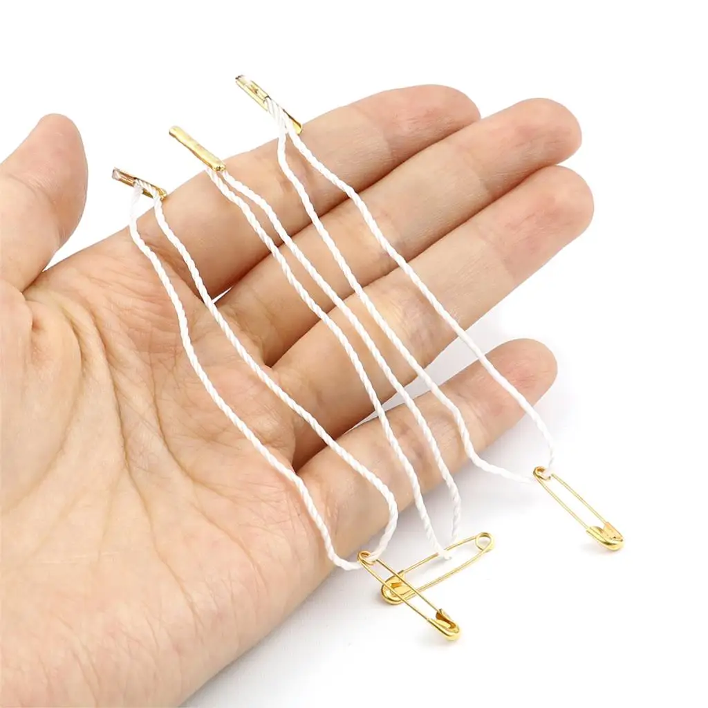100/500Pcs Metal Pins Buckle Clothes Polyester Tag Rope Cord Hanging Tablet For Garment Bag Tags Cards DIY Clothing Accessories
