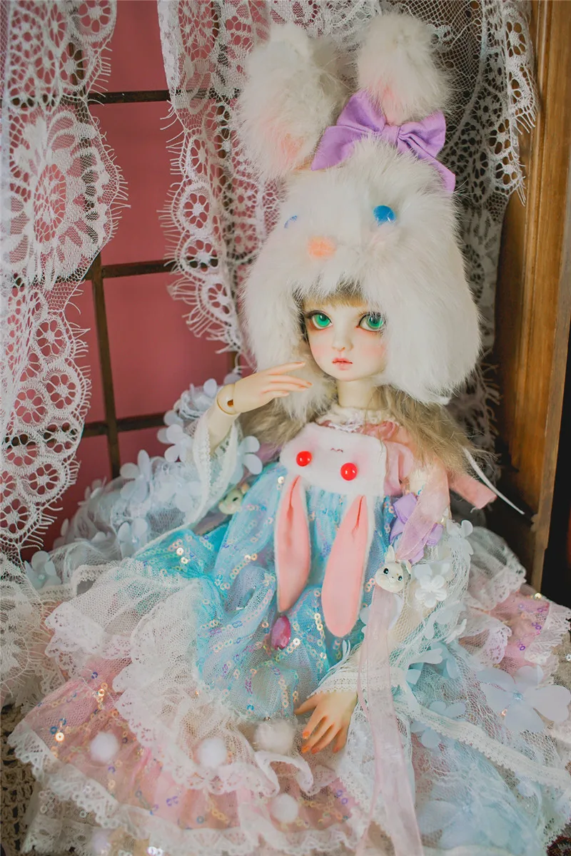 BJD doll clothes is suitable for 1/3 1/4 1/6 MDD size cartoon girl dress 