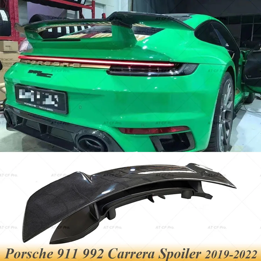 

New Sport Design Carbon Fiber FRP Auto Wing Spoiler Rear Trunk Lip Spoilers Fit for Porsche Carrera 911 992 2019 2020 2021 2022