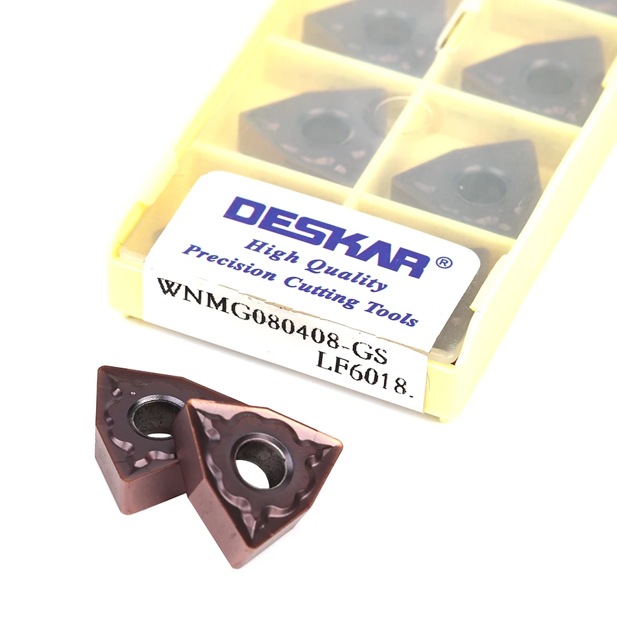 WNMG080404-GS LF6018 WNMG080408-GS LF6018 карбидные вставки для токарного станка с ЧПУ, токарные вставки, внешние Токарные Вставки для нержавеющей стали