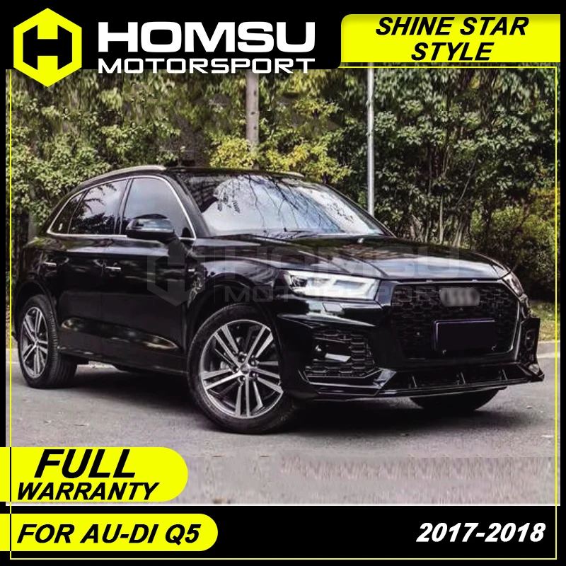 SHINE Style kits car body kits for Au-di Q5 2017-2018 Front bumper & front lip & front grill / rear bumper & rear diffuser lips