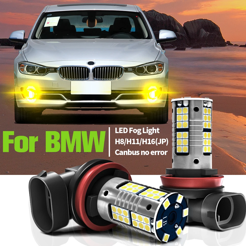 

2pcs LED Fog Light Blub Lamp Canbus H8 For BMW 1-Series F20 F21 2-Series F45 F23 F22 F87 F46 3-Series F30 F80 E93 E92 F34 F31