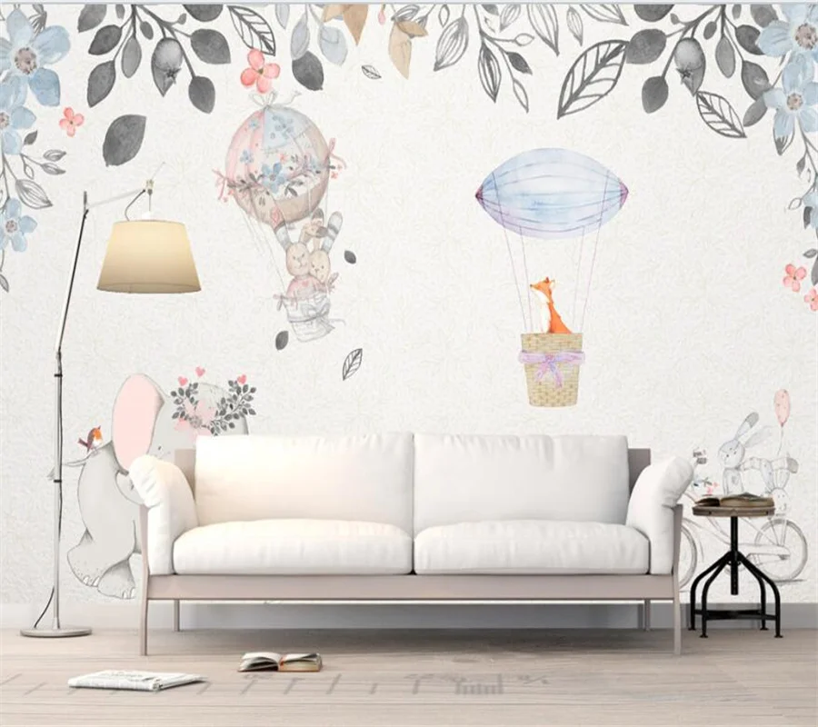 

wellyu Customized large mural 3d wallpaper European hand-painted pastoral style TV bedroom background wallpaper