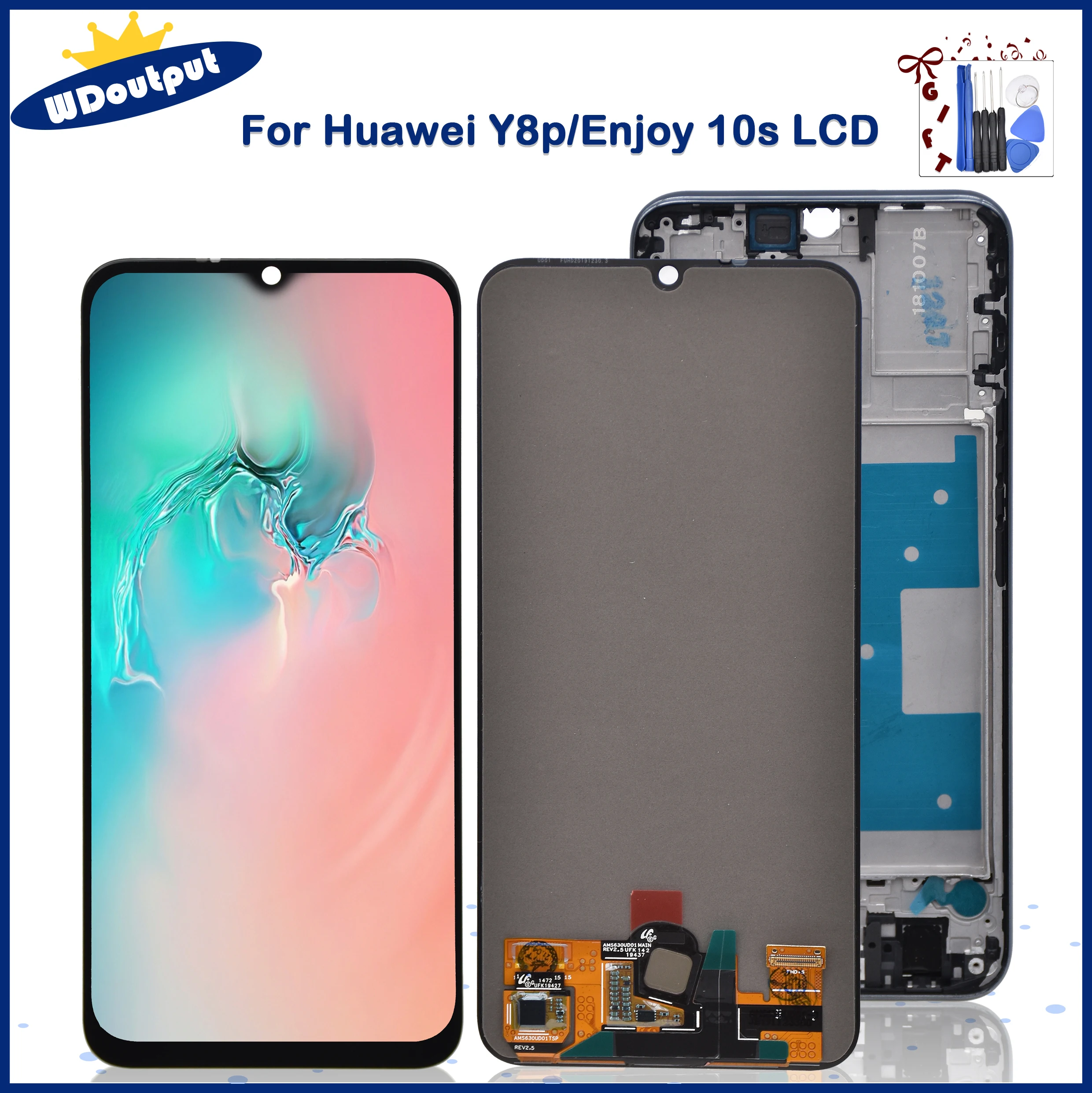 For Huawei Y8p 2020 Global / P Smart S  Enjoy 10s LCD Display Touch Screen Digitizer Assembly for Huawei  AQM-AL00 AQM-TL00L