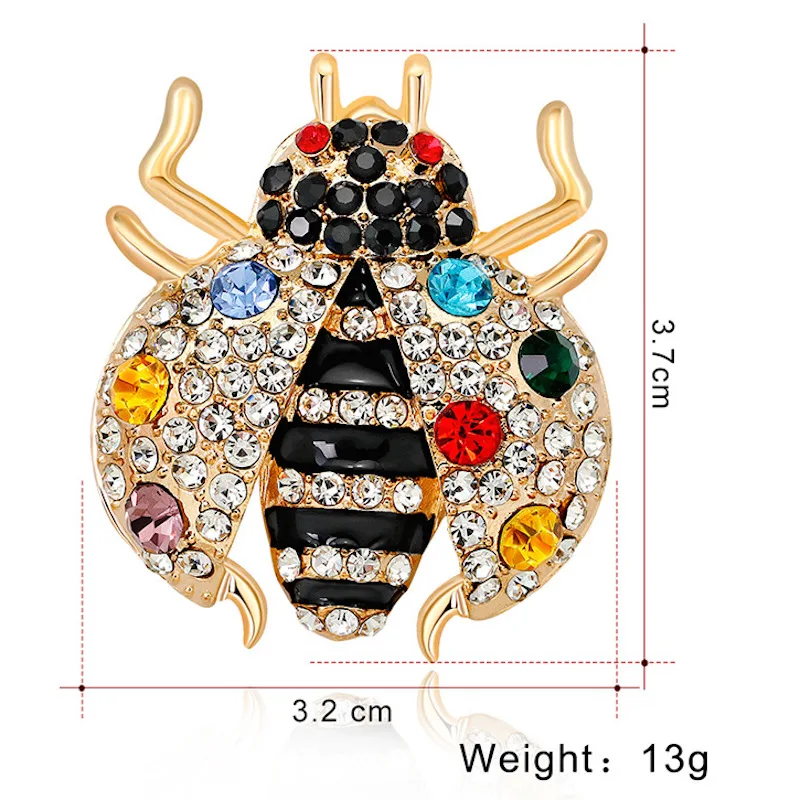 3pcs/lot Fashion Ladybug Cartoon animal  Enamel Brooches  Women Men's Weddings  Brooch Pins best Christmas gift