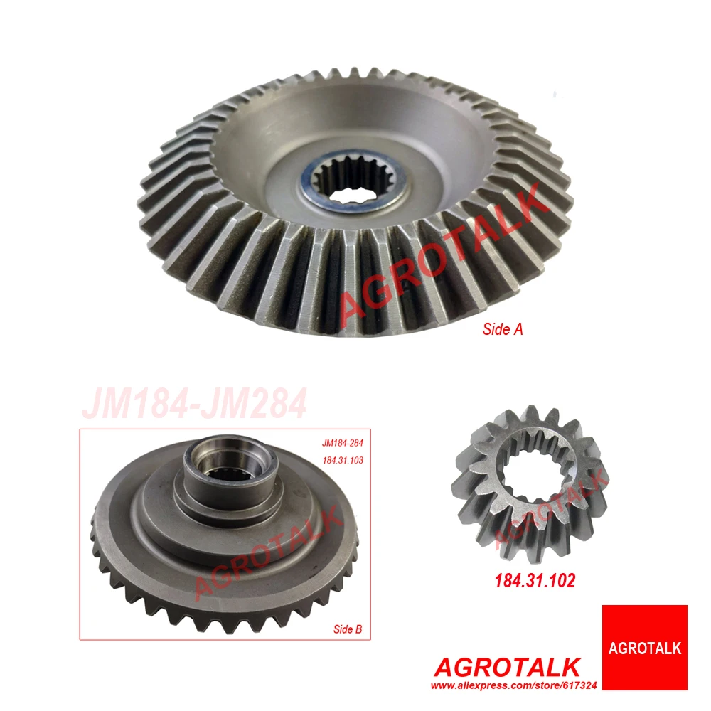 

Set of big and small gears for final drive of Jinma JM184 / JM254 / JM284, part number : 184.31.102 + 184.31.103