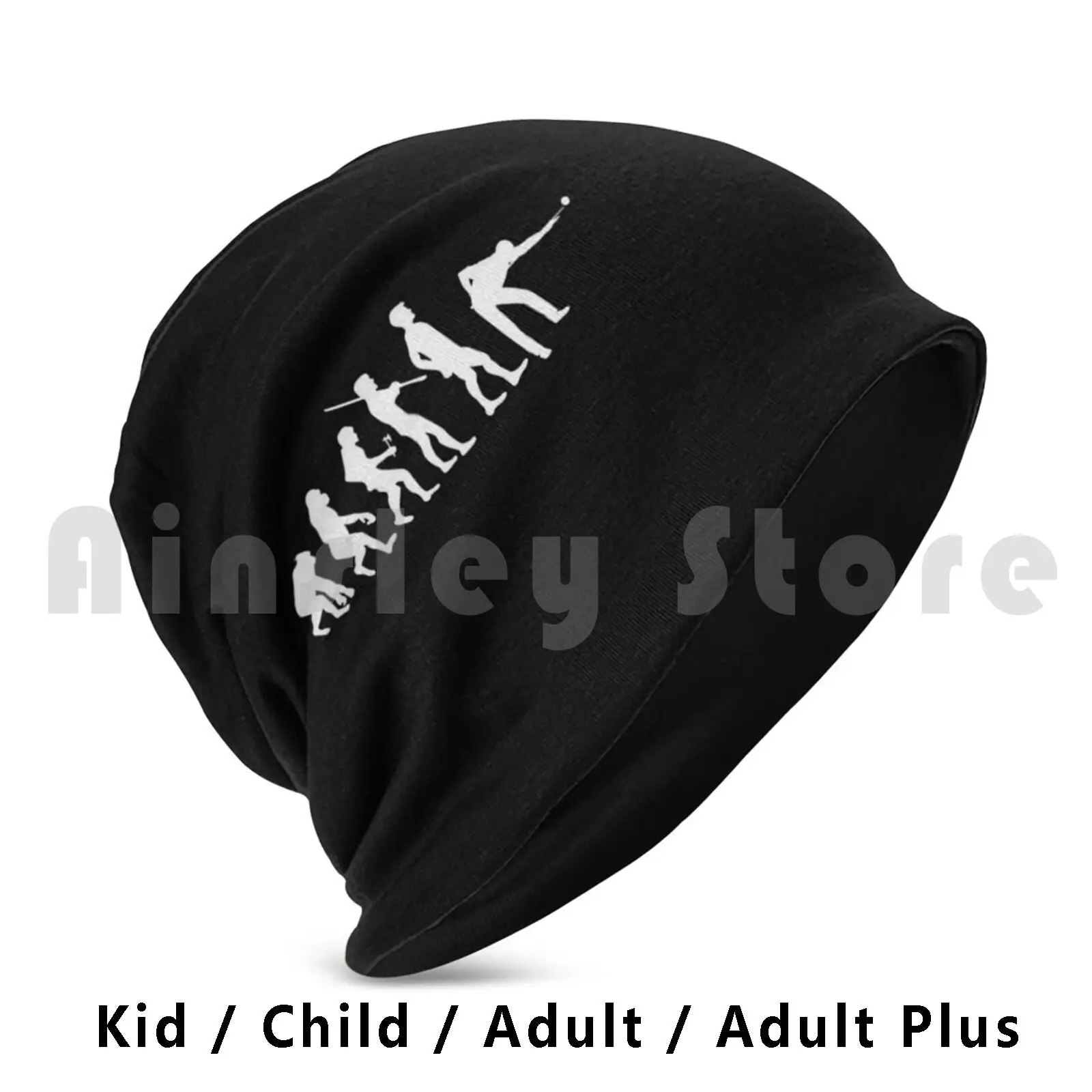 Human Evolution Pool Player Billiards Beanies Knit Hat Hip Hop Human Evolution Evolution Humanevolution