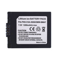 Battery for Panasonic CGA-S006 S006A/1B S006E & Lumix Series DMC-FZ18 FZ7 FZ8 FZ28 FZ50 FZ30 FZ35 FZ38