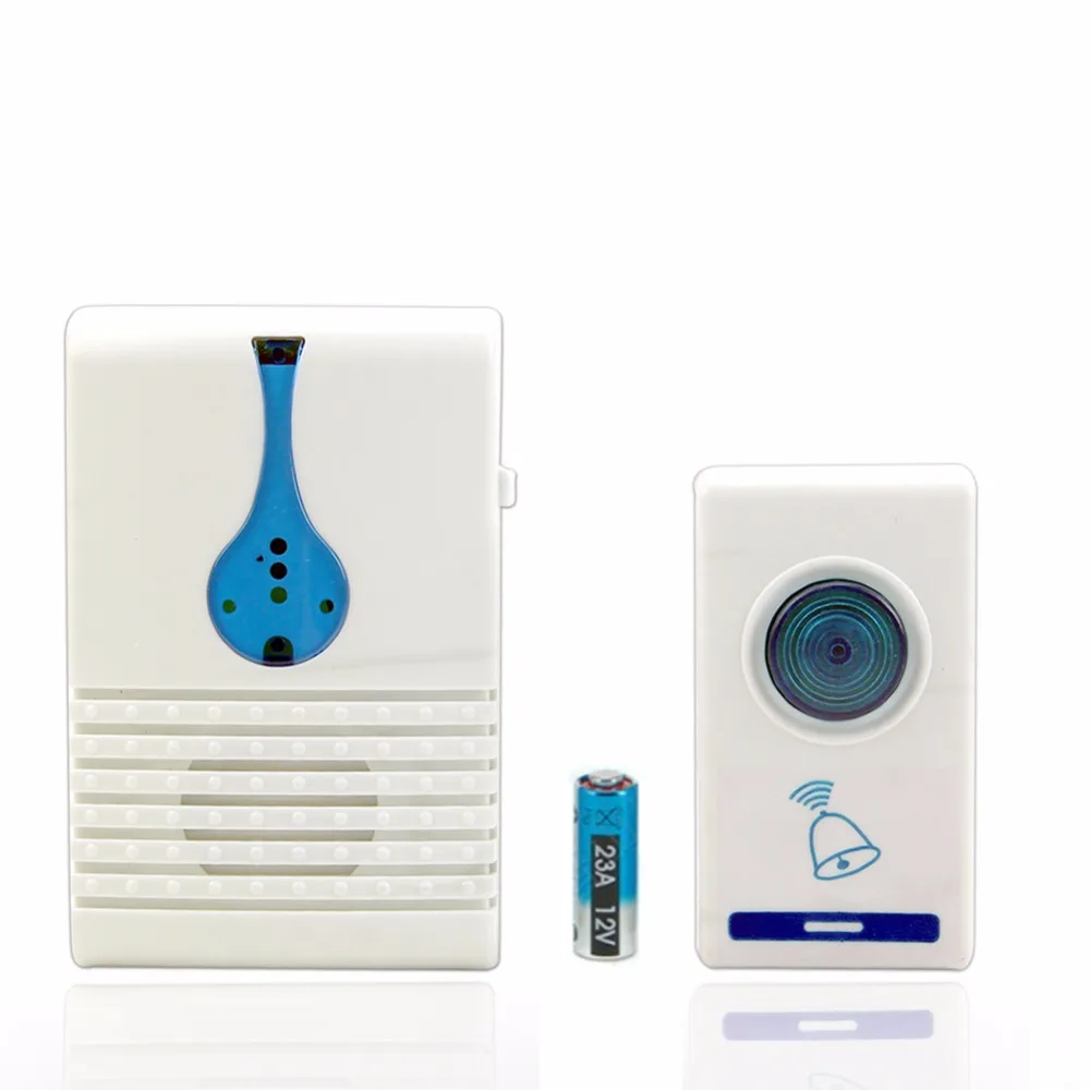 รีโมทคอนโทรลไร้สาย32เพลงปรับแต่งChime 100Mประตูบ้านกระดิ่งDoorbell